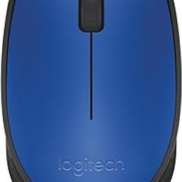 Logitech M171 Wireless Mouse, 2.4 GHz with USB Nano Receiver, Optical Tracking, 12-Months Battery Life, Ambidextrous, PC/Mac/Laptop - Blue (910-004656)-1