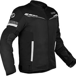 Rynox Air GT 4 Jacket - CE Certified Class A | Motorcycle Riding Jacket with Impact Protection and Abrasion Resistance - Black White, Small-image-40