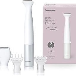 Panasonic ES-WV62-H24B Bikini Trimmer and Shaver for Women, 4 Attachments for Gentle Grooming in Sensitive Areas, Waterproof Design,White-image-26