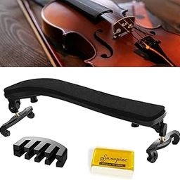 Suewio Violin Shoulder Rest for 4/4-3/4 Size, with Collapsible and Height Adjustable Feet, Including a Violin Practice Mute-22