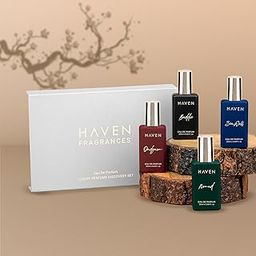 Haven fragrances Long Lasting perfume gift set for Man | 4x20 ML | Aqua, oud, spicy, and woody Long lasting luxury Fragrance-picture-46