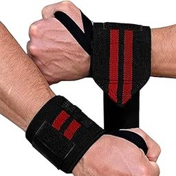 YETI YOGI Polyester Wrist Support for Gym, Weightlifting & Sports - Hand Grip Band with Thumb Loop, Men & Women (Red)-picture-12