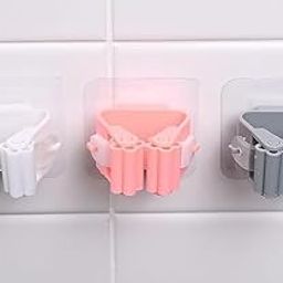 Mop and Broom Holder Wall Mounted, Magic Sticker Series Self Adhesive Broom Organizer Multipurpose Tools Storage Hanging Clip for Kitchen, Bathroom, Laundry Room, Home (Multicolor) (pack of 4)-image-85