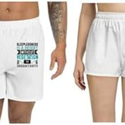 Unisex Regular fit 'Sleeping | Sleeplessness is a Desert Without Vegetation or inhabitants' Polyester Shorts [Size S/28In to XL/40In]-25