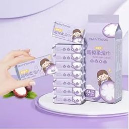 HAV CREATION Mini Baby Wipes – 64 Wipes | Portable Pocket Water Wipes for Baby Hand, Face & Skin Care | Gentle Cleansing & Moisturising Wet Tissues | Travel-Friendly Disposable Wipes for Kids & Newborns-image-46