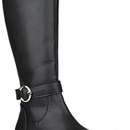 inc.5 Womens Black Casual Solid Long Boots-picture-3