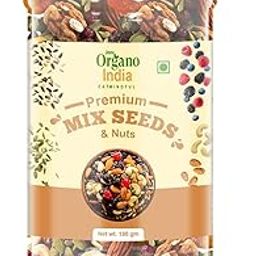 Organo India Healthy Trail Mix – 200g | Blend of Mixed Seeds, Nuts & Dried Fruits | Nutrient-Rich Snack for Energy & Immunity | Healthy Snacking | Craving Sancking | Evening snacking-image-38