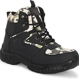 Ozarro Olive Genuine Leather Steel Toe Safety Shoe for Mens (S4451)-image-41