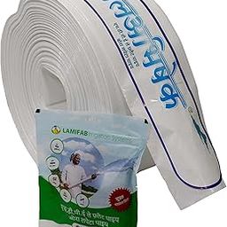 Jal Abhishek HDPE lapeta tube pipe 4 inch 30 meter with Repair Kit | hdpe laminated woven lay flat tube | UV Protected Multi layered | Light weight, High Pressure bearing | 30 meter (4 inch/110mm)-image-13