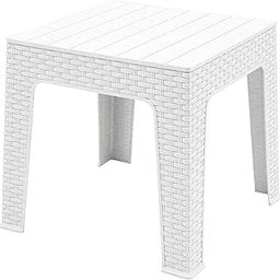 OAKNEST Supreme Jazz Mid-Size Table for Corners and Coffee Table for Indoor and Outdoor use (Color : Milky White, 1 Piece)-image-60