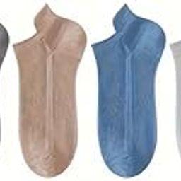 6 Pair Pure Cotton Premium No Show Ankle Socks, Pack of 6, Mesh Breathable Cotton, Assorted PastelFor Men and Women Stretchable Free Size Anti Odur Sweat Free-image-26