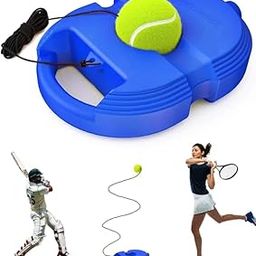Plastic Solo Tennis Trainer Rebound Ball - Portable Tennis Equipment For Self-Practice For Adults Or Kids. (Multicolor) (AG Lifestyle Products)-image-58