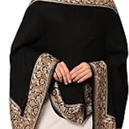 Women Kashmiri Aari Embroidery Shawl, Shawl, & Wrap, Luxury Pashmina Evening Wrap (Size: 71X203 CM) (AST04)-image-76
