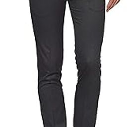Men's Solid Mid Rise Slim Fit Polyester Formal Trouser Charcoal MELANG, 32-picture-13