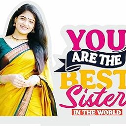 GiftsWale Personalized Best Sister Table Top Stand Photo Frame | Best Gift For Sister, Cousin, Friends, BFF, Birthday, Raksha Bandhan, Bhai Dooj & as a Return Gift | Customized It With Your Photo | (10x12 Inches)-image-38
