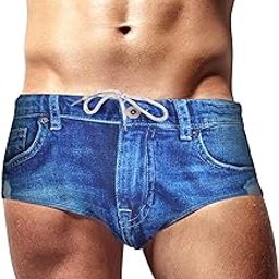 Swim Men's Briefs - Denim Looking Speedos - The Dong Sarong-image-75
