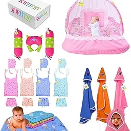 Kwitchy New Born Baby Gifts Combo Bedding & Clothing Set (0-6 Months)-image-2