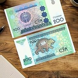 Special Minds Store® Uzbekistan 200 Large Size, Pack of 1 Note Rare Collection, UNC, Multicolor-20