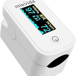 Mievida Finger Tip Pulse Oximeter - FDA & CE Approved, OLED Display, Spo2, Pulse Rate Meter, Visual Alarm, Auto Power Off, Multicolor-9