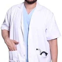 Apron Lab Coat White - Unisex Short Sleeves, Pack of 1-picture-26