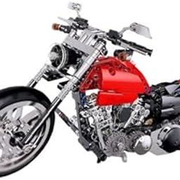 AYTGLEAM Motorbike Toy Building Kit Build A Motorcycle Building Blocks Set Model Motorbike Toy for Kids (Multicolor)-image-34