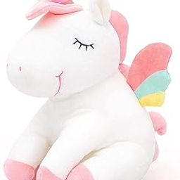 DIKANG Sitting Unicorn Soft Toys for Kids | Soft Toys for Baby Girl | Plush Toys for Baby Boys and Girls | Unicorn Soft Toy for Kids (25CM, Sitting Unicorn)-11