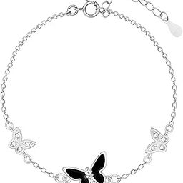 925 Silver Elegant Butterflies Bracelet, Adjustable | Gifts for Women and Girls | With Certificate of Authenticity and 925 Stamp | 6 Months Warranty*-image-45