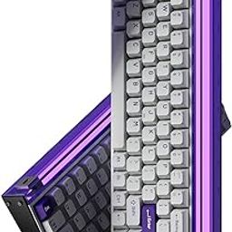 MelGeek MADE68 Pro Hall Effect Keyboard Magnetic Gaming Keyboard, Hot Swappable Switches Keyboard Rapid Trigger Keyboard Magnetic Switch Keyboard 65%, RGB Snap Tap-Purple-image-46