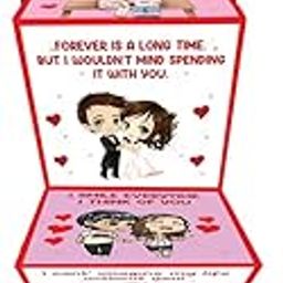 Festiko® Love Messages Popup Romantic Gift Box (8 X 8 X 2.5 cm), Love Cards Explosion Box, Romantic Explosive Box, Valentine's Day/Anniversary/Wedding - For Husband/Wife/Boyfriend/Girlfriend-image-16