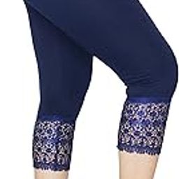 Pink Shell Stylish GPO Net Bottom Capris for Womens-image-41