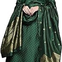 Women Art Silk Self Design Straight Kurta Trouser With Dupatta Set-image-34