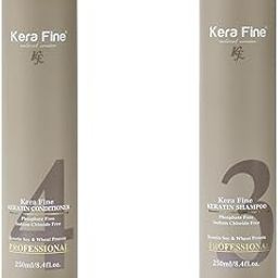 KERAFINE SHAMPOO & CONDITIONER COMBO PACK | 250ML+250ML | SULFATE FREE| PARABEN FREE | PHOSPHATE FREE, SODIUM CHLORIDE FREE | ULTRA SHINE HYDRATING SHAMPOO | KERATIN SOY & WHEAT PROTEIN.-image-55