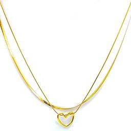 Stylish 18K Gold Plated Necklace Set For Women Stainless Steel Anti Tarnish Waterproof Necklace Gift For Women and Girl Fashion Jewellery For Indian Festival and Party-image-74