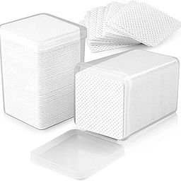 400 PCS Eyelash Glue Wipes EBANKU Lash Glue Cleaning Cotton Lint Free Nail Wipes Pads Non Woven Nail Polish Remover Wipe Lash Extensions Supplies Accessories-image-63