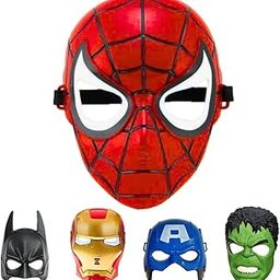 Wanna Party Superhero Mask for Kids, Superhero Costume Accessories, Superhero Toys for Boys,Superhero Party Props,Birthday Return Gift (Superhero Spiderman FaceMask)-19