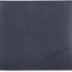 Branden Navy Leather Wallet For Men - 14 Card Slot-image-37