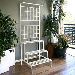 SPARKLE STORE Plant Stands for Outdoor Balcony, Flower Pot Stand for Indoor Plants, Large Metal Planter Stand for Living Room, Home Decor, Indoor & Outdoor plants-image-64