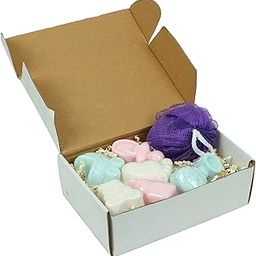 Baby Shower Gift Set | Handmade Essentials Baby Shower Theme Soap with Body Wash and Loofah Brush | Smooth & Soft for Gifting Combo (Set of 6)-8