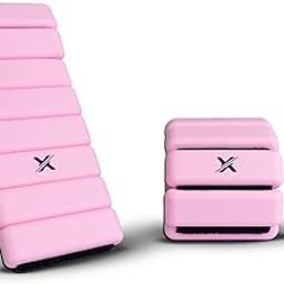 XRT65 Ankle Weights and Wrist Weights | Water & Sweat Resistant | Yoga, Walking, Jogging, Dance, Cardio, Pilates, Aerobics, Physiotherapy, Gymnastics, Pair of 2 (1 Pound Each - Pink)-image-92