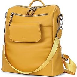 Premium Vegan Leather Drycoat Convertible Backpack Handbag Sling Bags for Womens Bags-image-29