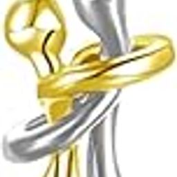Golden and Silver Couple Hug Necklace Stainless Steel | Love Hugging Partners Chain Pendant Neckpiece For His Her Women Girls Men Boys Valentine Gift Anniversary Birthday-image-4
