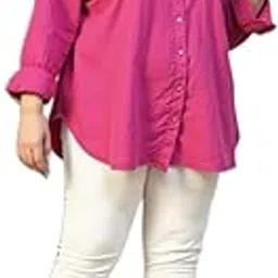 THE CLASSIC TOGS Women Cotton Shirt,Pink Shirt for Women.31-picture-4
