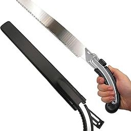 Heavy Duty Hand Powered Pruning Saw - Tree Pruner And Cutter With Ergonomic Grip, Triple Edge Blade, Multi-Purpose Hand Saw For Cutting Unwanted Branches Trimming Pruning Saw For Gardening(Pack of 1)-image-98