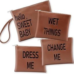 diaper bag organizing pouches Brown-image-10
