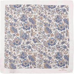 White and Cream Floral Pocket Square For Men-image-64
