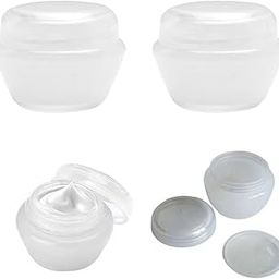 20gm Empty Container with Lid to Avoid Leakage for Lotion, Cream, Skincare, Makeup, Lip, Balm etc (Pack of 2, Clear Color)-picture-23