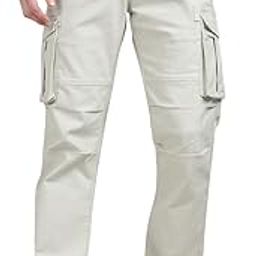 Royal Enfield Simple Cargo Trousers (Size: 2XL)-TRS250004-OFF White-image-9