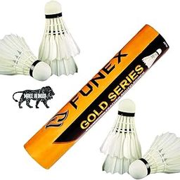 STEFFER FUNEX TOP Premium Feather Shuttlecock Set - Durable Badminton Shuttle Cock - Ideal for Indoor/Outdoor Play, Smooth Flight, Cork Head, Pack of 10-picture-26