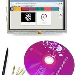 Invento 5 inch HDMI Touch Screen TFT LCD Panel Module Shield 800X480 For Raspberry Pi-image-72