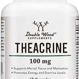Athinika Nutrition THEACRINE (TEACRINE) 100 MG, 60 CAPSULES - ENERGY AND FOCUS SUPPLEMENT (SIMILAR TO CAFFEINE PILLS BUT MORE SUBTLE AND LONGER LASTING) NON-GMO AND GLUTEN FREE-1